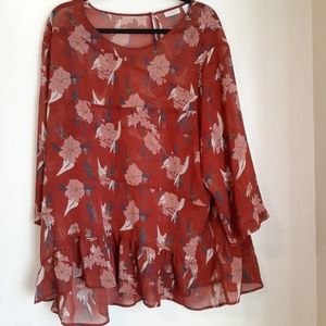 Lori Goldstein Sheer Shirt